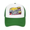Kolumbien Fußballspiel Netz-Baseballkappen Unisex Sonnenhüte USA Kanada Mexiko Fußballkappen Verstellbare Sommer-Trucker-Kappen