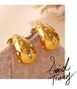 Vintage Gold Teardrop Earrings with Colorful Rhinestones for Women