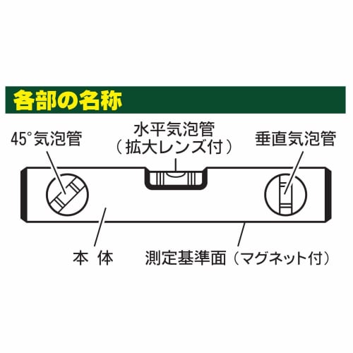 Niigata Seiki SK Aluminum Level with Magnet, 380mm, ALM-380