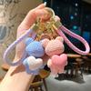 Creative Resin Weaving Love Bears Doll Exquisite Lovers Bag Pendant Accessory Bag Charm