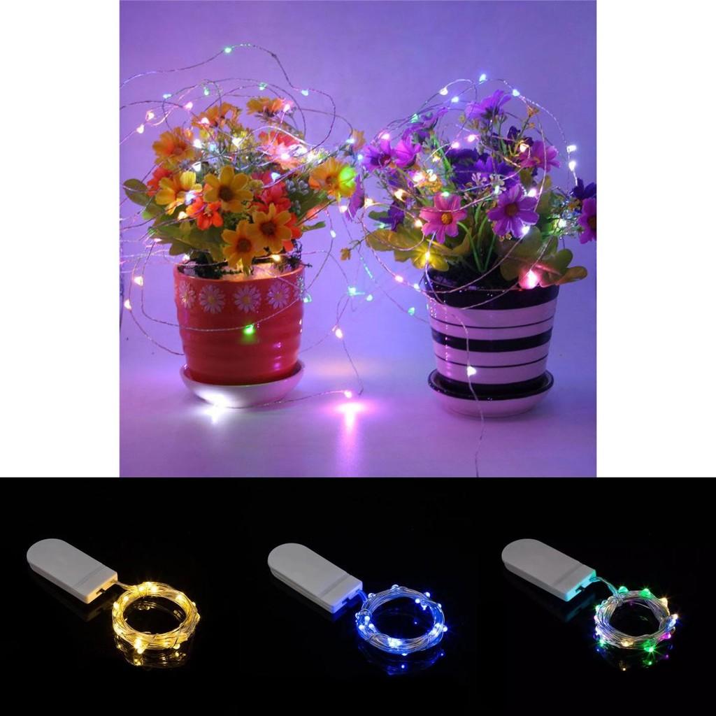 1m 10 LED Batteridrevne Kobber Strenger Lys For Fest Bryllup Atmosfære Dekorasjon