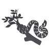 Snake Metal Wall Decor Modern Abstract Wall Art Hanging Decor for Living Room Bedroom Bathroom