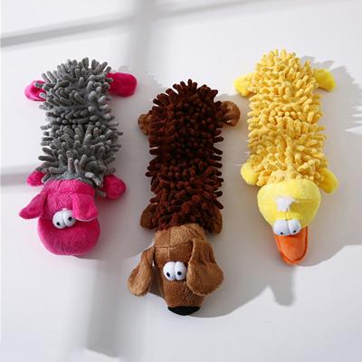 Juguete de Peluche para Perro Mascota Duradero de Bajo Precio Forma de Animal con Sonido para Perros Pequeños Chihuahua Yorkshire Bichón Cachorro Juguetes para Masticar Limpieza