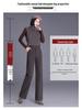 Women's Woolen High-Waisted Wide-Leg Pants - Versatile Spring/Autumn Style, Thickened with Elastic Back, Straight-Leg Trousers