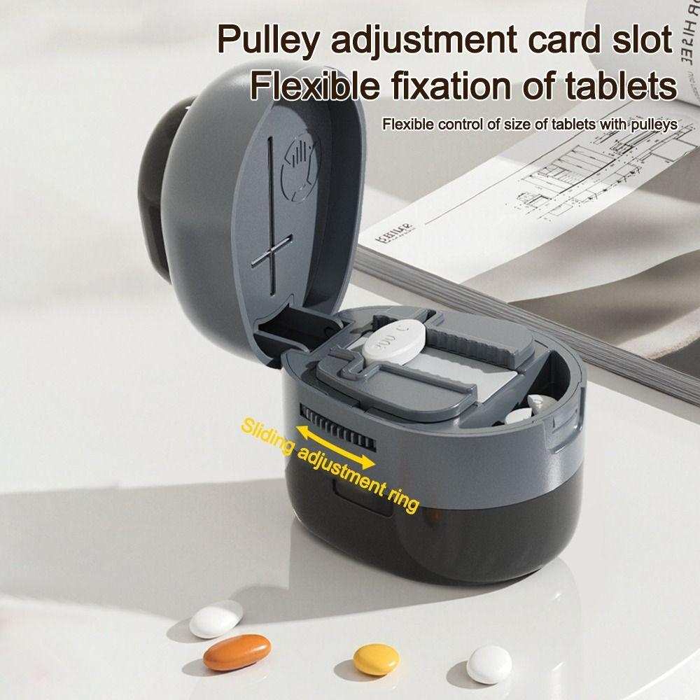 Multifunctional Quartering Pill Cutter Dustproof Medicine Pill Cutter  for Small or Large Pills