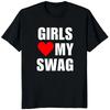 Boys Girls Love My Swag Print Tshirt Women Unisex Summer Casual Fashion Funny Vintage Oversize Short Sleeve Tops ONeck Tshirts