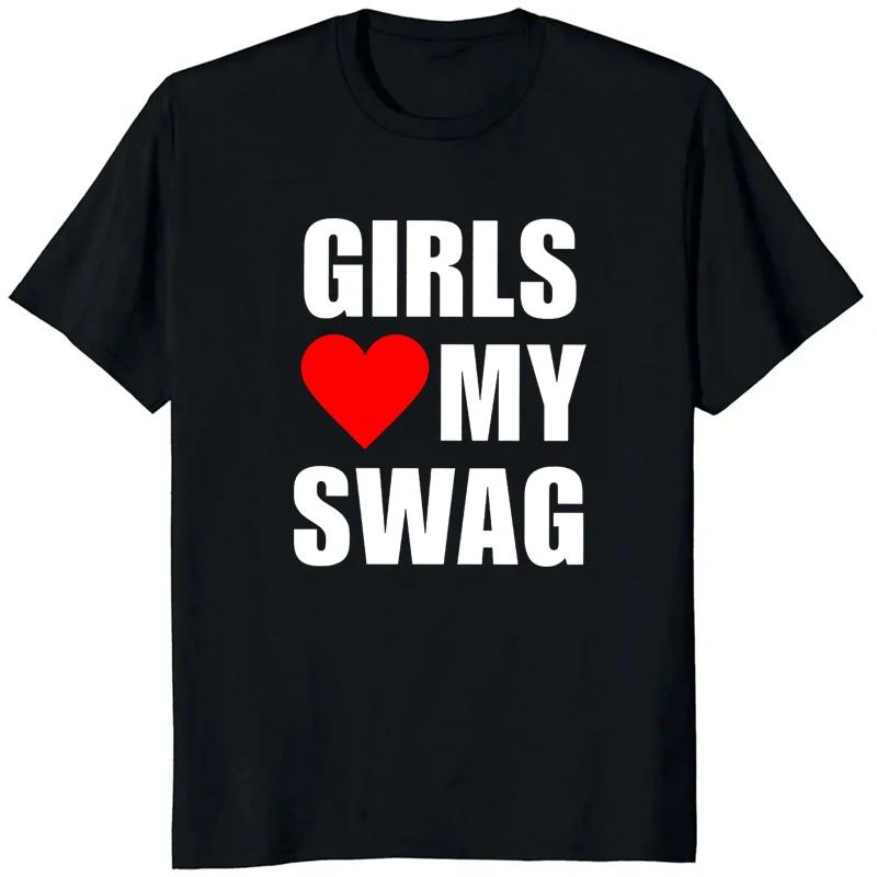 

Boys Girls Love My Swag Print Tshirt Women Unisex Summer Casual Fashion Funny Vintage Oversize Short Sleeve Tops ONeck Tshirts S
