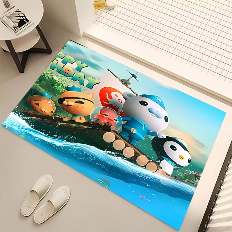 1pc The Octonauts2 Print Area Rug - Soft, Washable Non-Slip Indoor Mat, Living Room, Home Office Decorative Rug,Office Decorative