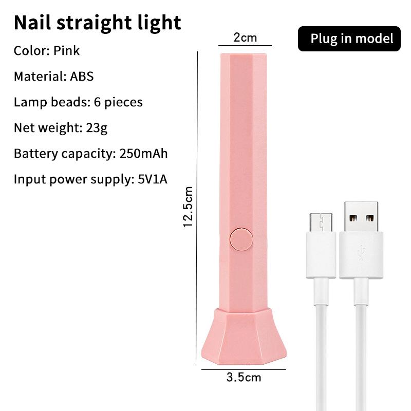 1 Set Nail Dryer Nail Light Handheld Uv Led Nail Lamp For Curing All Gel Polish Quick Drying Manicure Machine Nail Art