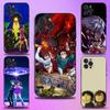 Anime D-Dandadan Phone Case For iPhone 16,15,14,13,12,11 Plus,Pro Max,XS,X,XR,SE,Mini,8,7,Soft Silicone Black Cover