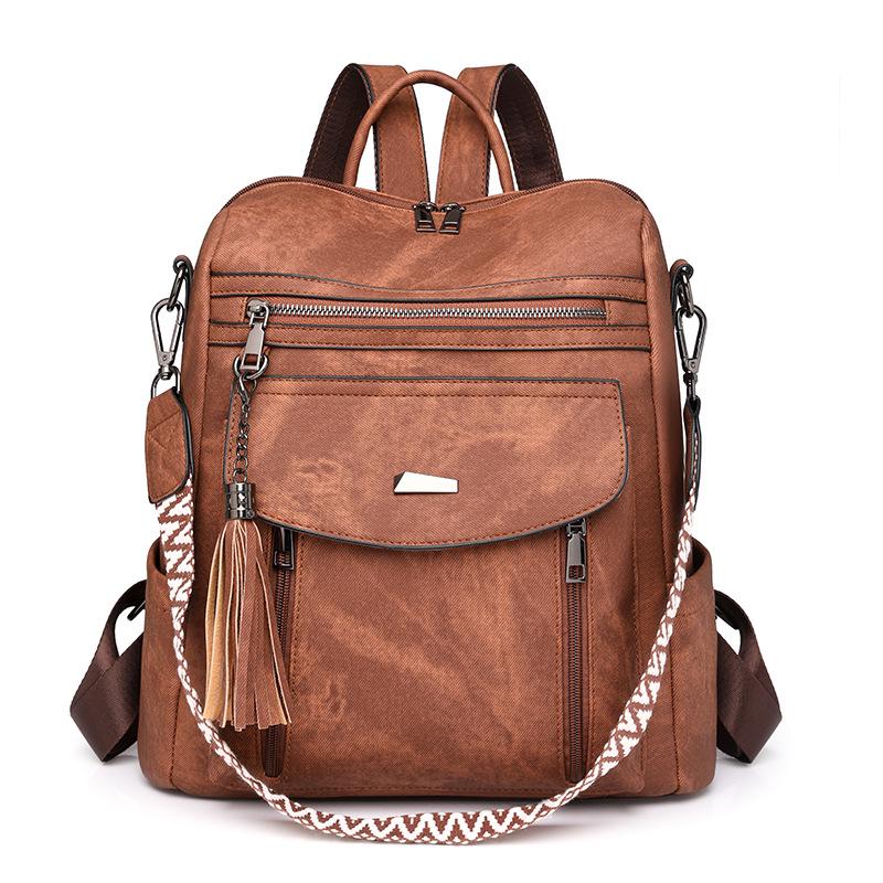 2025 Retro Style Spring Women's PU Backpack: Trendy & Multifunctional Design