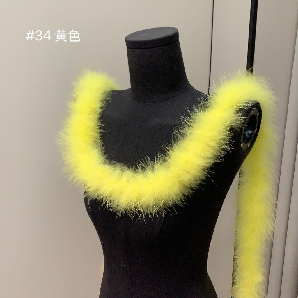 Bunte Federstreifen Truthahnfederstreifen Performance Tanzkostüm Dekomaterialien DIY Textilzubehör