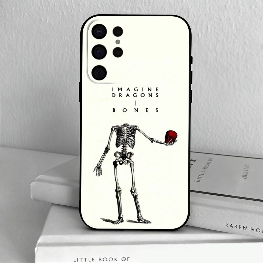 Anthemic BAND Imagine Dragons Phone Case For Samsung S25,24,23,22,30,21,10,9,Ultra,Plus,Lite,FE,4,5 G Soft Black Case