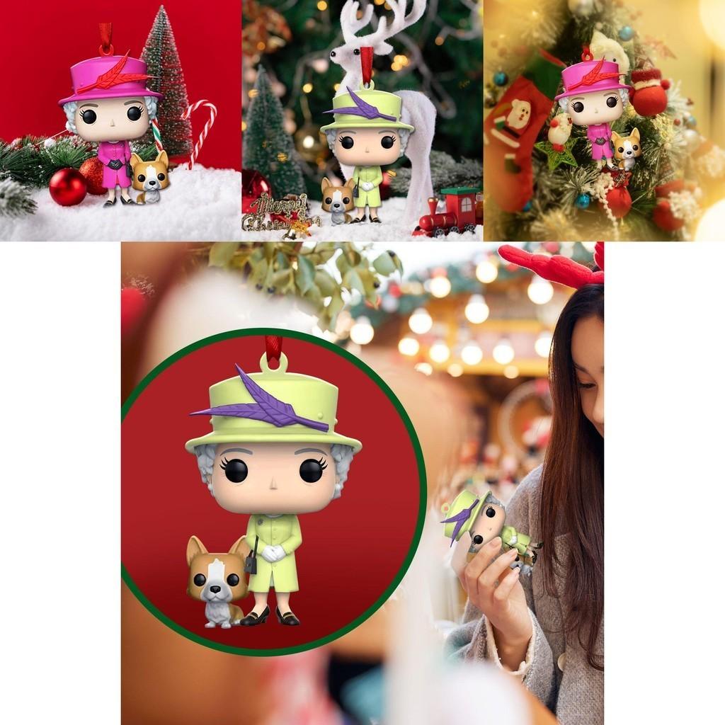 Exquisite Her Majesty Queen Elizabeth Ii Hanging Ornament For Christmas Tree