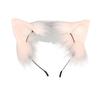 Lovely Plush Tail Animal Tail Cats Ears Headband Foxes Tail Adjustable Belt for Halloween Christmas Carnivals Party