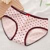 5PCS Bowknot Love Heart Panties Low Waist Women Underwear Sweet Strawberry Briefs  Girls