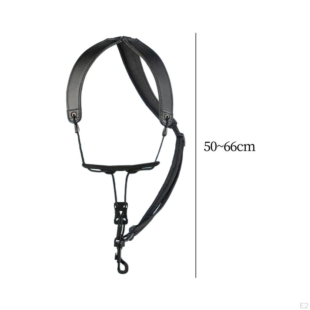 Sax Neck Strap Shoulder Portable with Buckle Sturdy Instrument Parts Adjustable for Clarinet
