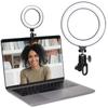 6,3-Zoll-LED-Ringlichter, runde Lampe, Selfie-Live-Streaming, USB-Desktop-Clip für Youtube, MacBook, PC, Laptop, Computer, Tiktok-Stream