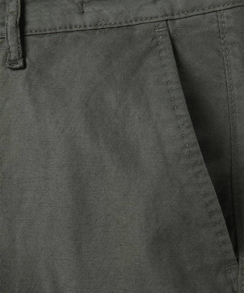 PANICALE Slim Fit Cotton Pants [Khaki]