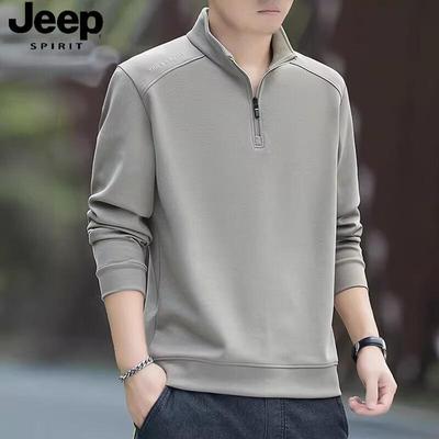 JEEP SPIRIT Men's New Season Quarter-Zip Sweatshirt