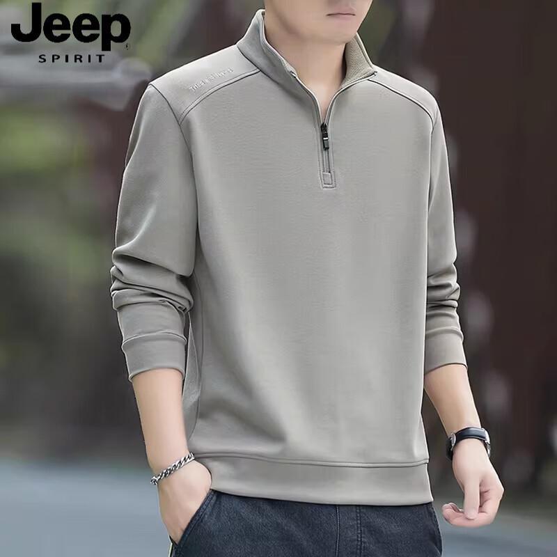JEEP SPIRIT Men s New Season Quarter-Zip Sweatshirt XL