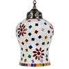Multicolored Glass Mosaic Pendant Hanging Lamp - 50W, Handcrafted Home Lighting Fixture (Pack of 1)