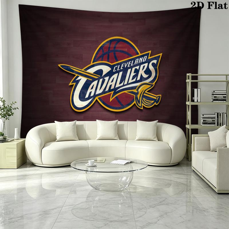 Cleveland Cavaliers Wall Tapestry Aesthetic Wall Hanging Printed Fabric Blanket Decorative Tapestries for Bedroom Living Room Home Decor