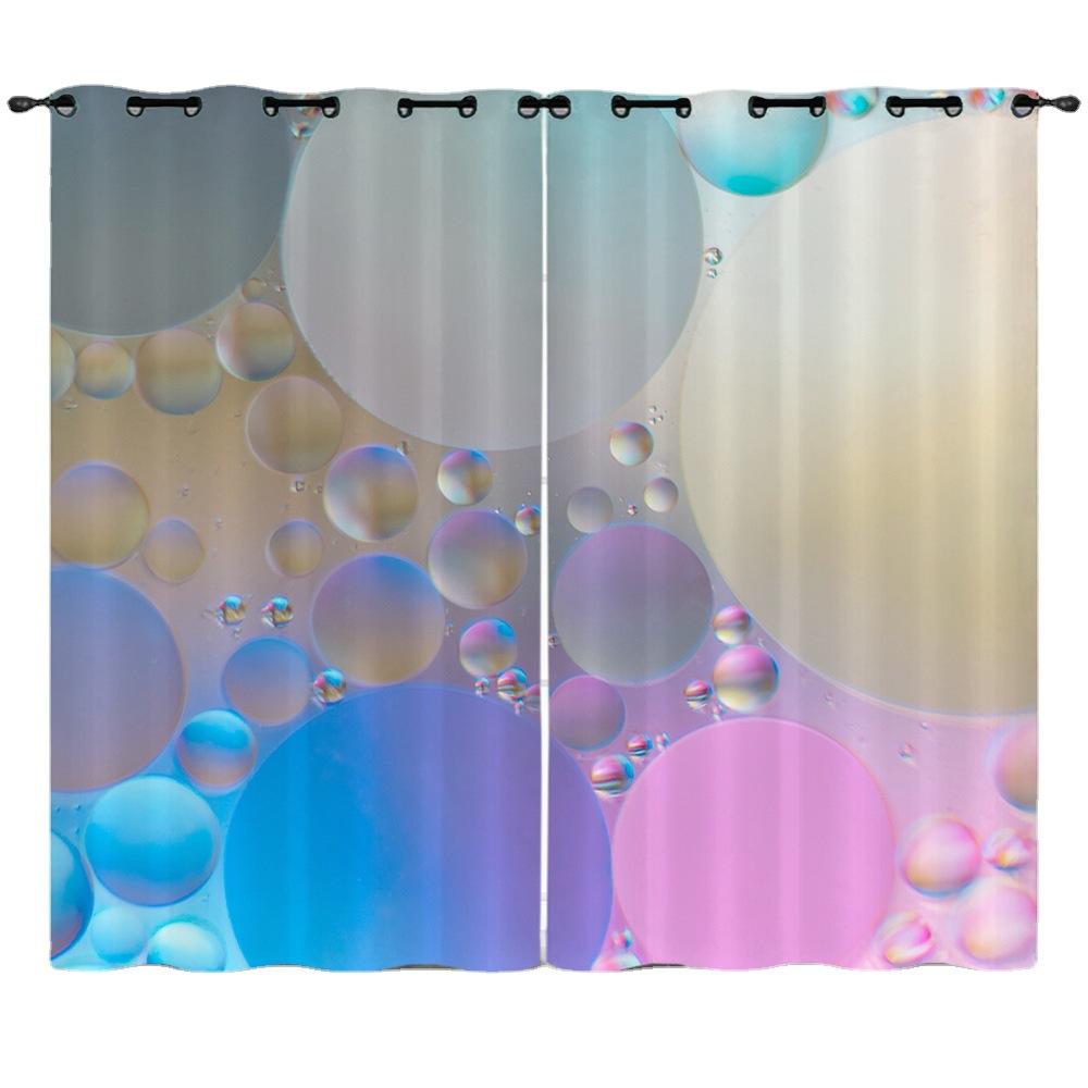 Curtain Dew 3D Digital Printing Blackout Curtain Punching