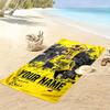 Custom Borussia Dortmund Print Beach Towel, Large Soft Quick Dry Towel for Beach Camping Swimming