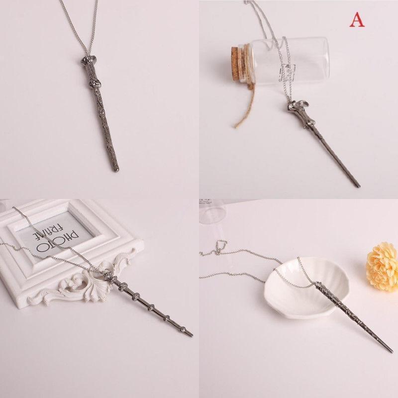 Magic Wand Pendant Necklace For Men And Women Stunning Alloy Fashion Jewelry