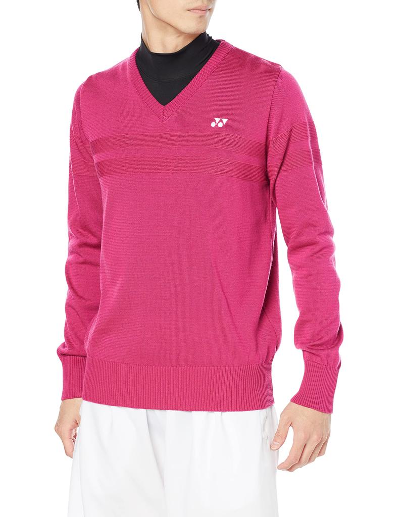 YONEX Unisex Raspberry Long Sleeve Shirt Size S (712)
