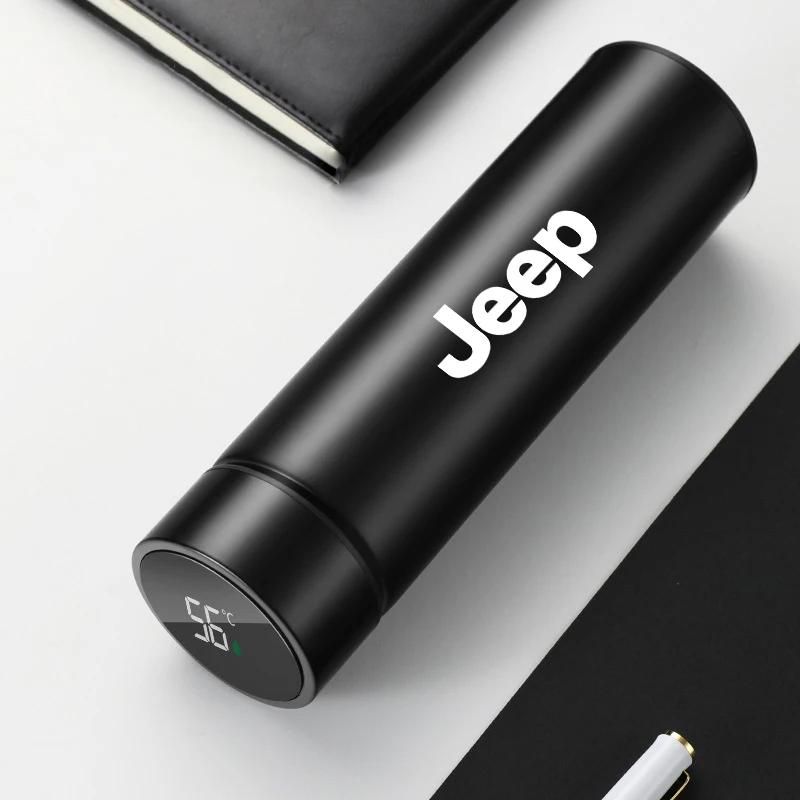 Pro Jeep 500ML Autopohárek Termoska Hrneček Konvice Konvička z Nerezové Oceli 304 Pro Jeep Grand Cherokee Wrangler JK Gladiator Com