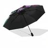 1pc Outdoor Umbrella with Anime Character Design - Automatic Opening/Closing Umbrella with Portable Tri-Fold Design, 8-Rib Iron Frame - Perfect Gift f