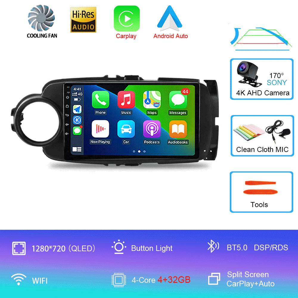

9inch Android 14 Car RadioFor Toyota Yaris 2012 - 2017 Multimedia Player Android Auto Wireless Carplay GPS 2Din DVD