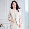 Women's Professional Blazer & Dress Two-Piece Set