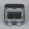 Israel Standard IP66 Waterproof Outdoor Socket, 3-Hole Double 86 Type & 146 Type Plug, Surface-Mounted Rainproof Socket