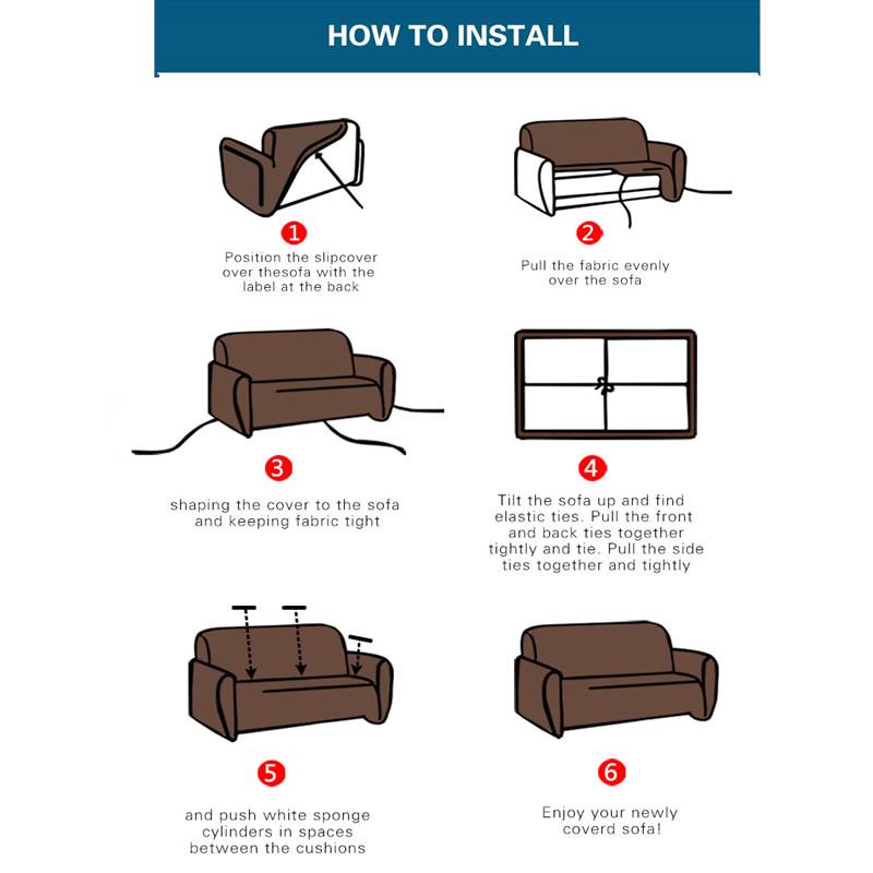 Sofa Slipcovers Elastic 1 2 3 4 Seater Flexible Cover Stretch Couch At Affordable S Free Real Reviews With Photos Joom Sofa Slipcovers Elastic 1 2 3 4, How To Fit A Sofa Cover