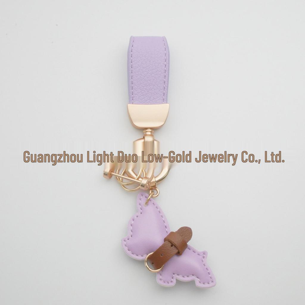 Exquisite French Bulldog Puppy Lanyard Keychain Pendant - Perfect Couple Gift