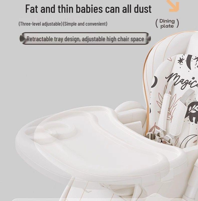 Portable Multifunctional Baby High Chair: Folding Infant Seat and Dining Table Combo