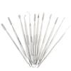 12 Pcs Professional Stainless Steel Wax Carvers Set 12 Pieces Polymer Clay Tool Clay Carving Tool Pottery Sculpting