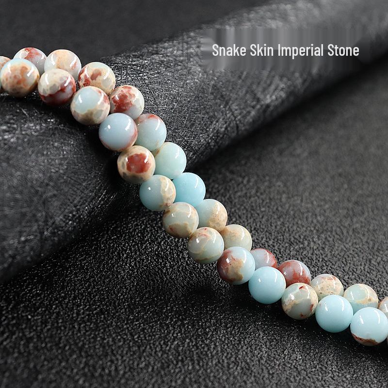 Emperor Stone Handmade Turquoise Natural Stone Beads - Round, Loose, Semi-finished Ornaments