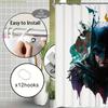1pc 2D Flat Ink Splash Batman Theme Shower Curtain, Suitable for Christmas and Halloween Decoration Gift. Ideal for Rental Hom