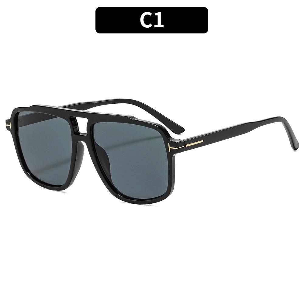 Women s sunglasses - unisex retro square double bridge aviator sunglasses