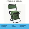 Portable Folding Fishing Chair with Cooler Bag Lightweight Outdoor Stool Compact Foldable Cooler Storage for Fishing Hunting Beach Camping Seat