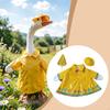 23 Inch Porch Goose Outfits Statue Costume Lovely Clothing Yellow 3Pcs/Set Raincoat for