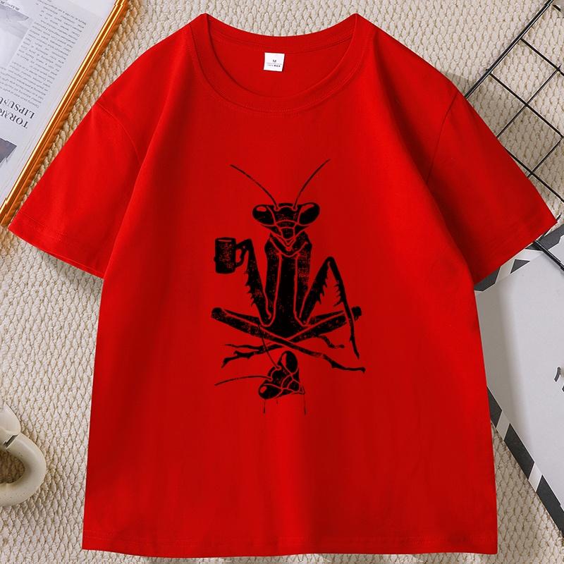Coffee Praying Unisextis TShirt Funny Graphic Tees Unisex T Shirt Summer Short Sleeve Comfortable Cotton Tees Male Clothing S