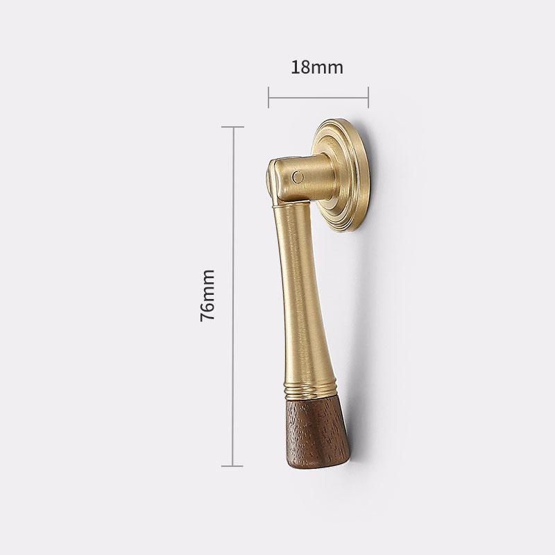 Wardrobe Door Handle Kitchen Door Pulls for Cabinets Wood Cabinet Nature Style Wooden Cabinet Handle Furniture Hardware