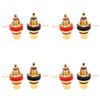 2-10PCS RCA Female Socket Connectors Zinc Alloy Gold Plating Female RCA Jack Connector for DIY Wire RCA Female Plug Audio Socket