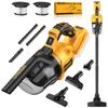Cordless Vacuum for Wood Floor Carpet Car Cleaning, ABS Plastic Black, 125AW Suction Power, Compatible with DE-WALT 20V Max Bat