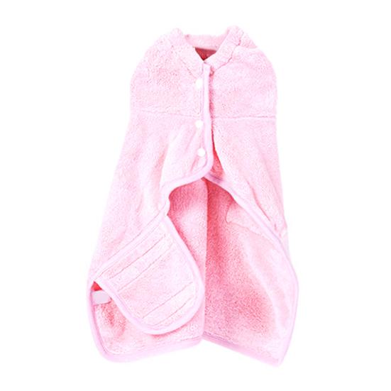 Pet Bath Wrap Super Absorbent Dog Towel with Bunny Ears Fast Drying Hooded Pet Robe for Dogs Cats Bath After Shower Grooming